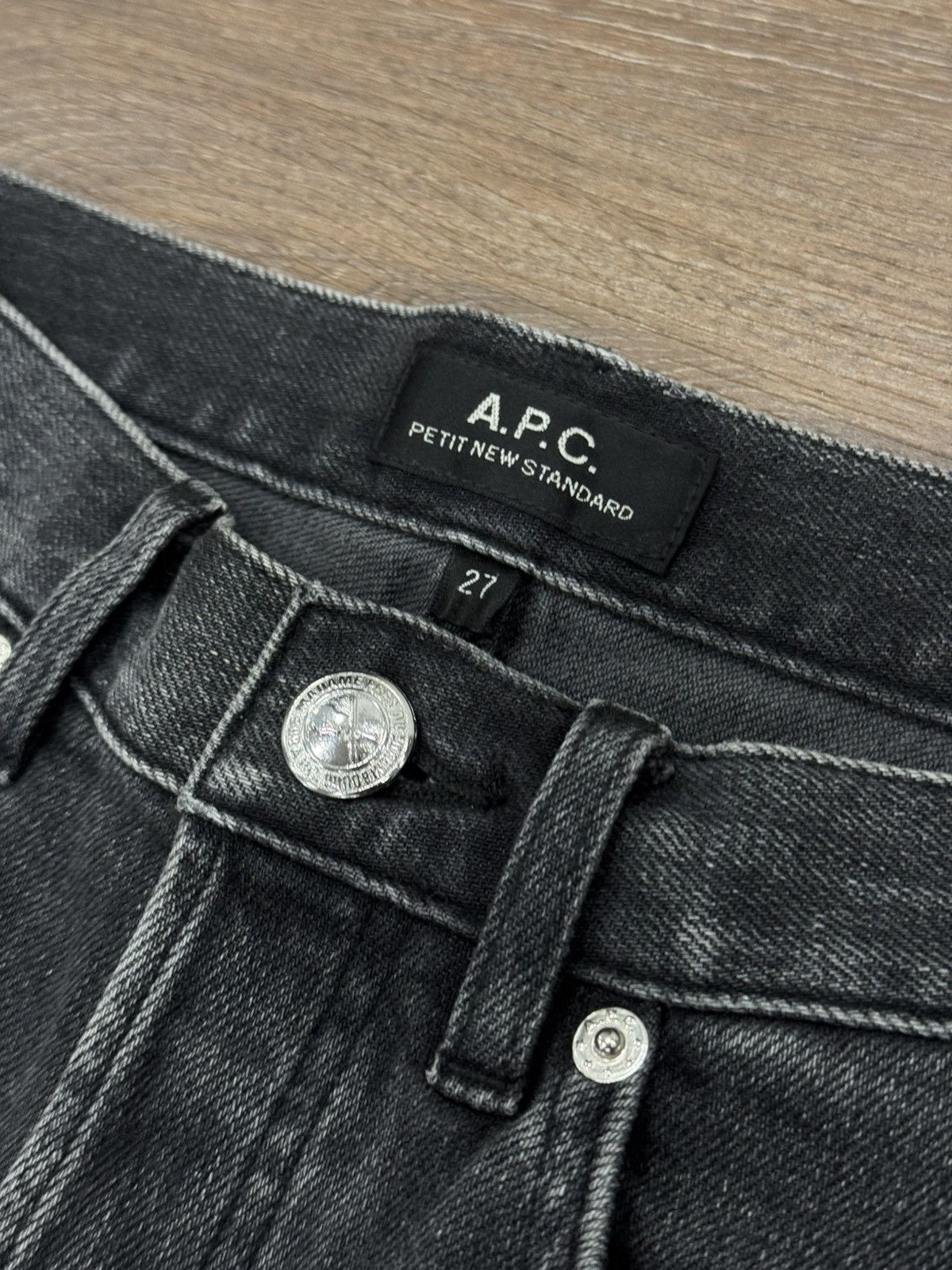A.P.C. A.P.C. Petit New Standard - Washed Grey Denim - Size 27 Size US 27 - 4 Thumbnail