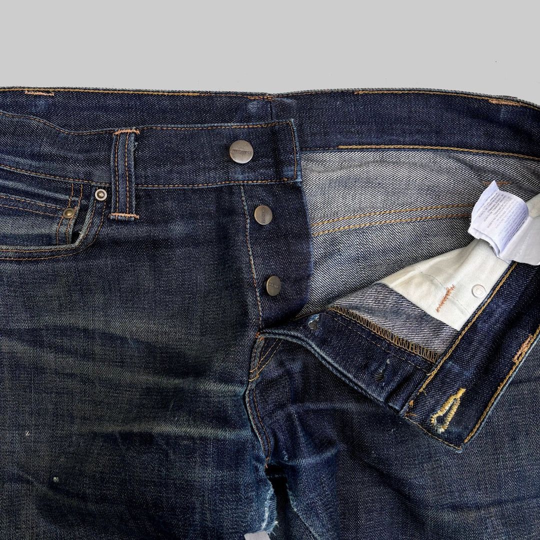 Carhartt × Carhartt Wip Carhartt ‘Privateer’ Selvedge W31 L32 Blue Denim Denim Jeans Size US 31 - 2 Thumbnail