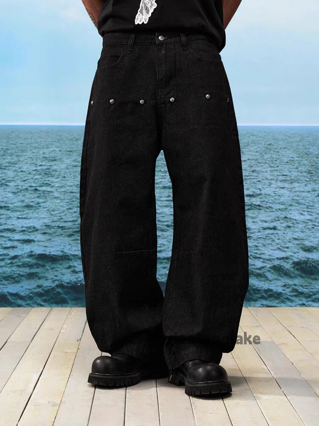 Designer Unisex outdoor utility loose baggy skate hiphop pants Size US 36 / EU 52 - 6 Thumbnail