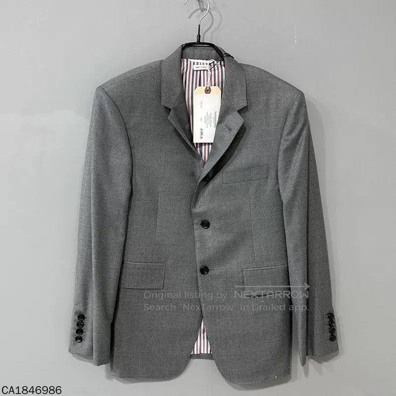 Thom Browne Thom Browne Classic Plaid Wool Jacket Size US S / EU 44-46 / 1 - 1 Thumbnail