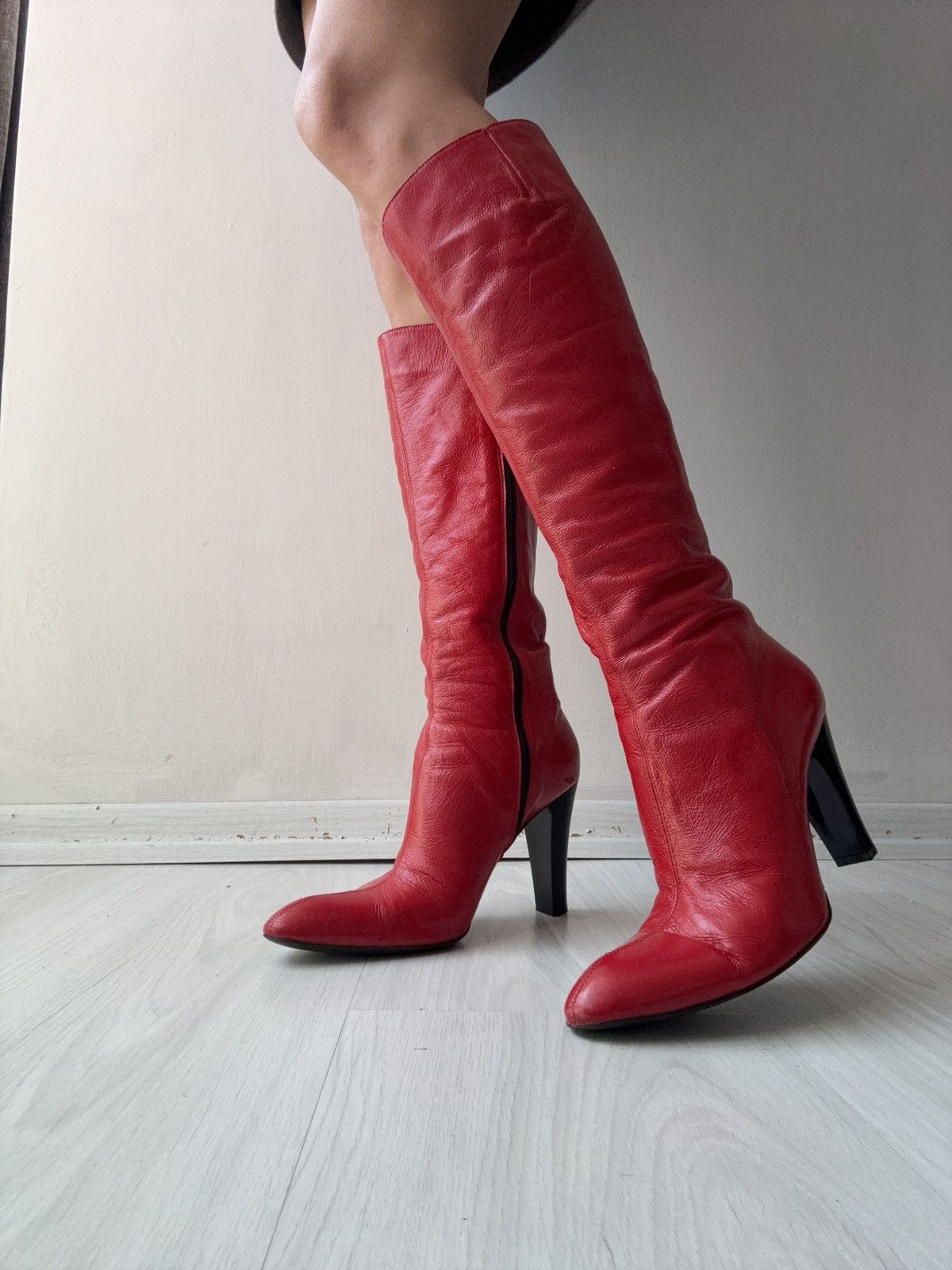 Vintage y2k leather boots Size US 7.5 / IT 37.5 - 2 Thumbnail