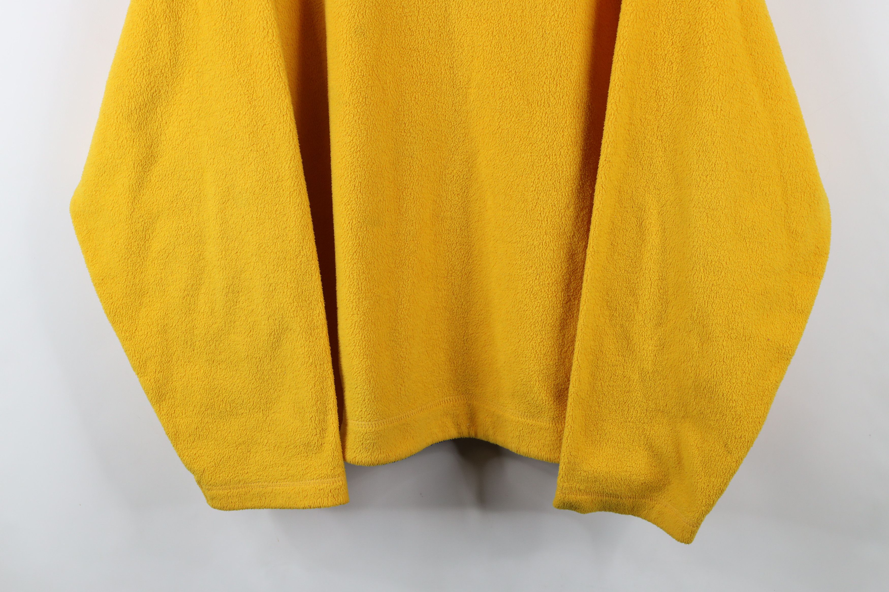 Vintage Vintage 90s Streetwear Blank Fleece Crewneck Sweater Yellow Size US XL / EU 56 / 4 - 3 Thumbnail