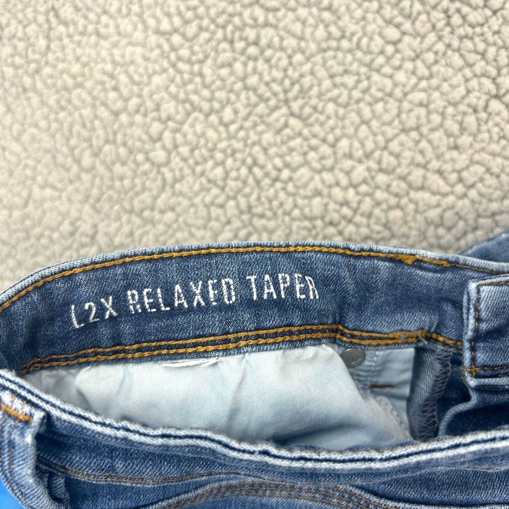 DUER DU/ER Jeans Blue Denim L2X Relaxed Taper Stretch 36x31 Men Size US 36 / EU 52 - 4 Thumbnail