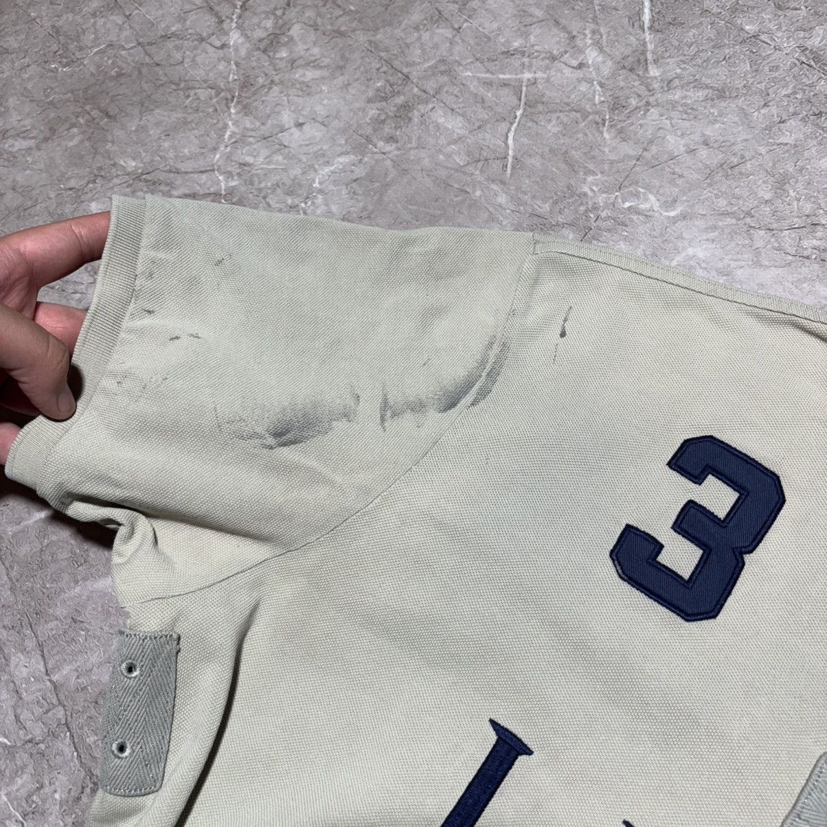 Polo Ralph Lauren Distressed Vintage Polo Ralph Lauren LXVII 3 Chief Keef Polo Size US XXL / EU 58 / 5 - 3 Thumbnail