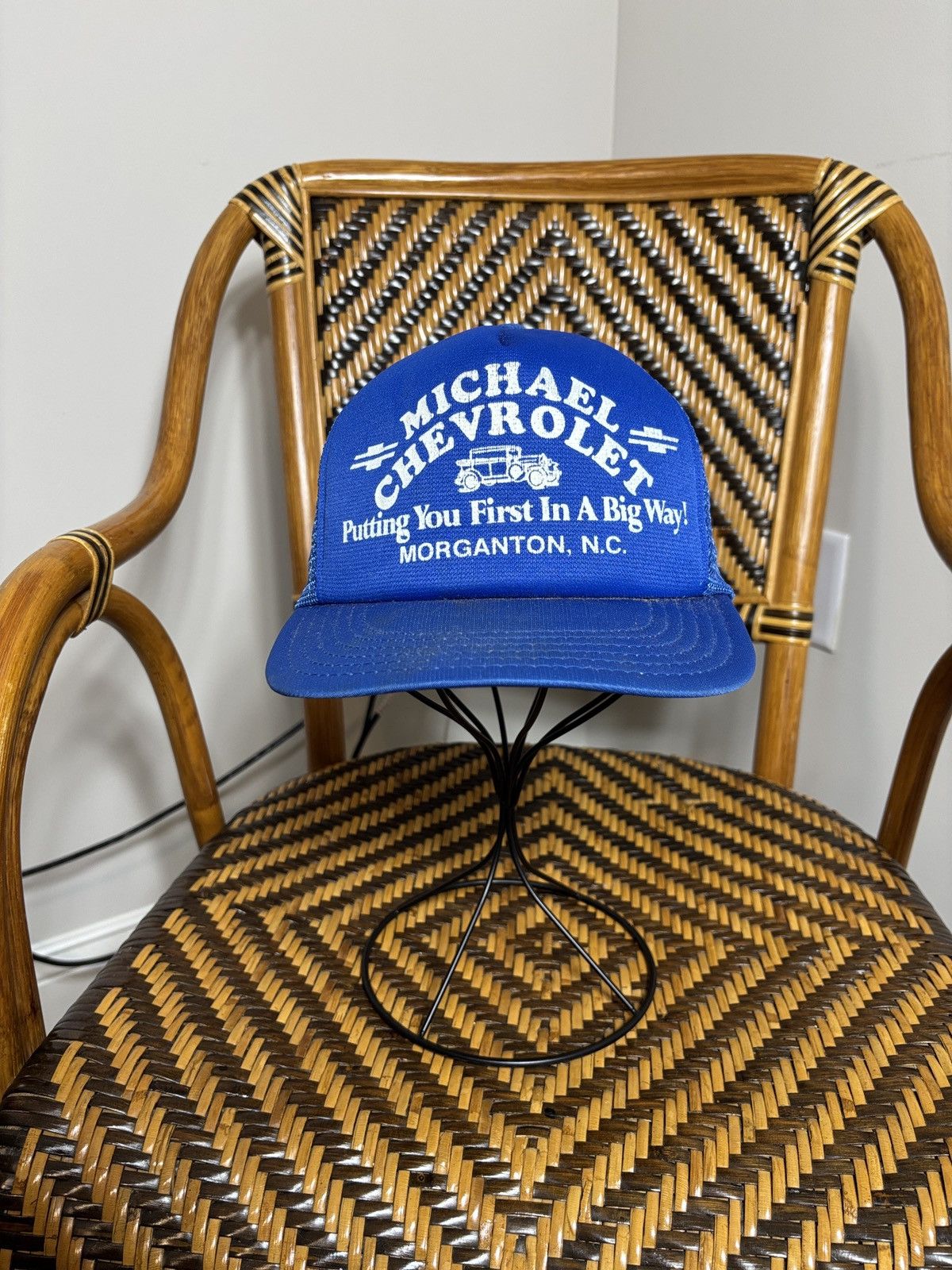 Vintage Vintage Chevrolet North Carolina Snapback Trucker Hat Size ONE SIZE - 1 Thumbnail