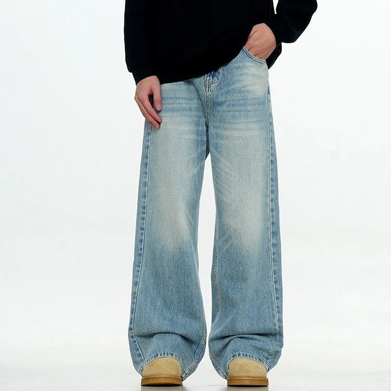 Japanese Brand × Vintage Light blue streetwear baggy jeans Size US 29 - 1 Thumbnail