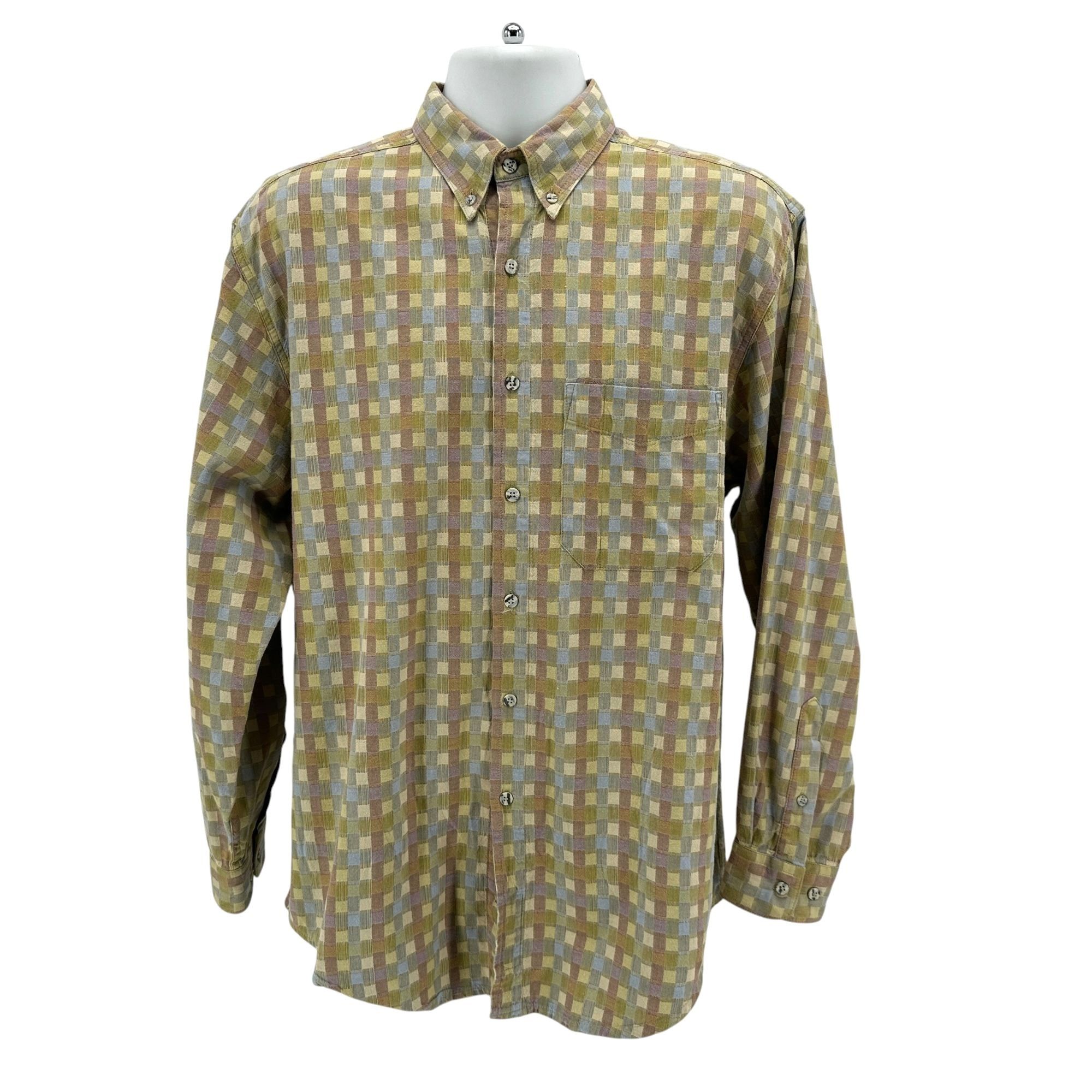 The Territory Ahead Vintage The Territory Ahead Mens Medium Shirt Checker Size US M / EU 48-50 / 2 - 1 Thumbnail