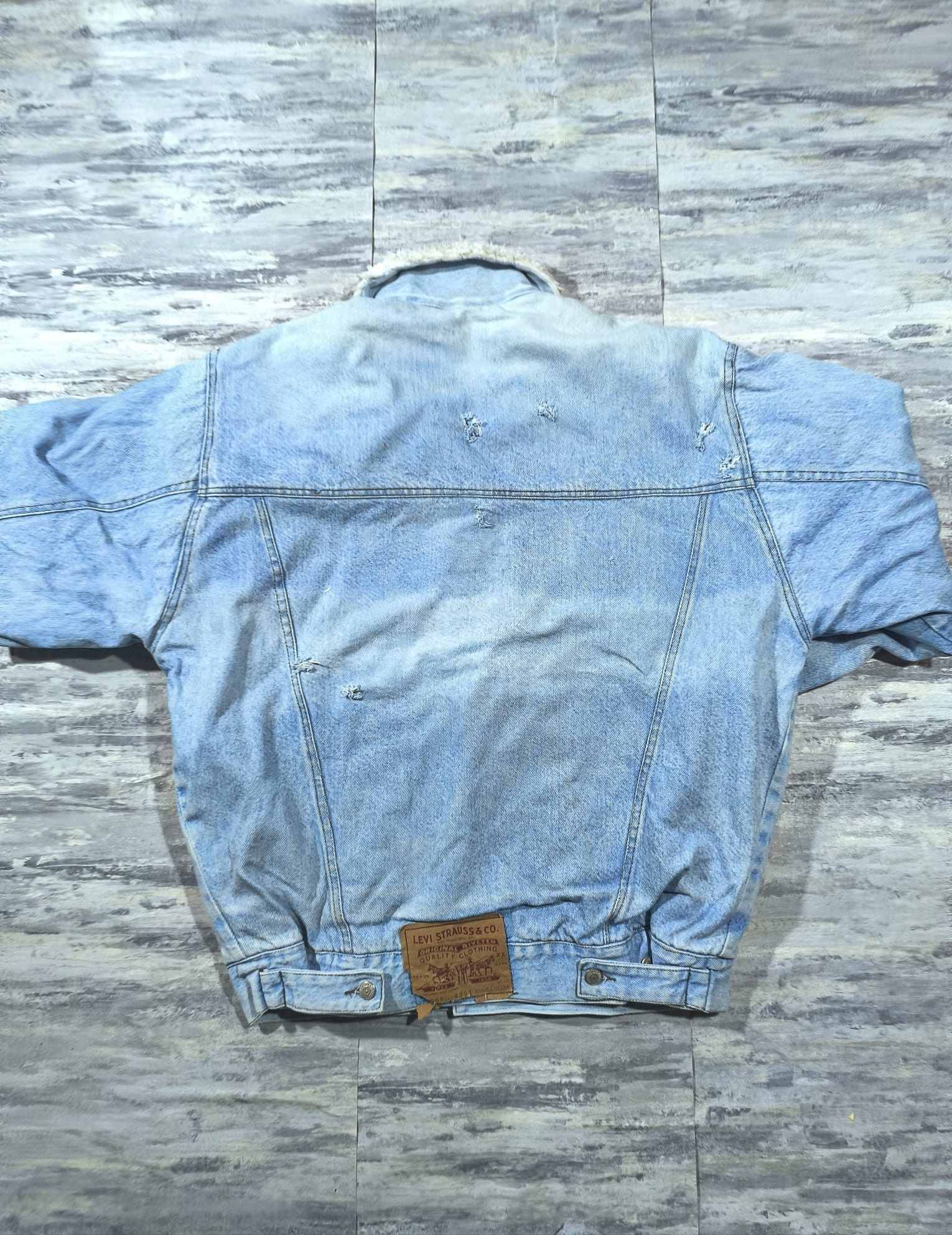 Levi's vintage levis 70598 denim sherpa trucker jacket made in usa Size US XL / EU 56 / 4 - 12 Thumbnail