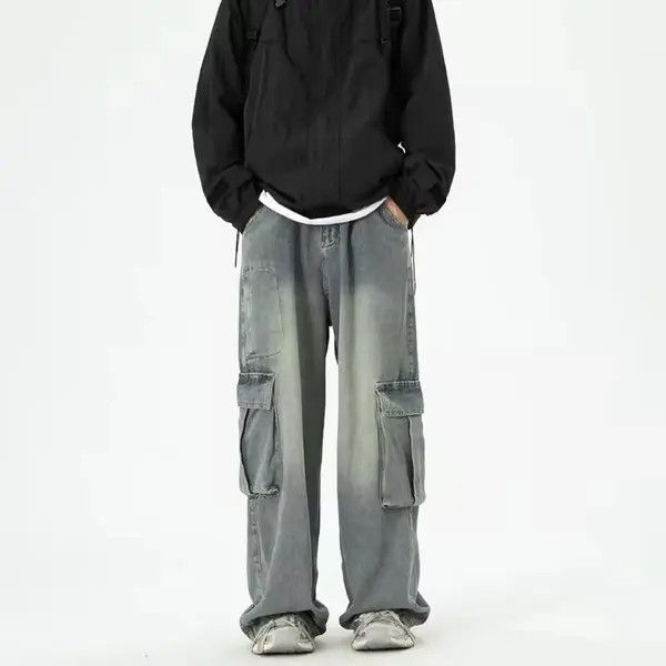 Jean Mitsuoka x Miori Wide Leg Denim Cargo Pant Size US 28 / EU 44 - 7 Thumbnail
