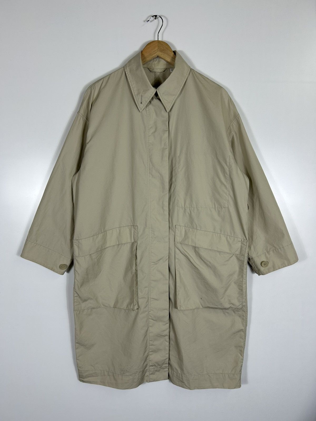 Christophe Lemaire FW22 Lemaire Wrap Coat - Pewter Green