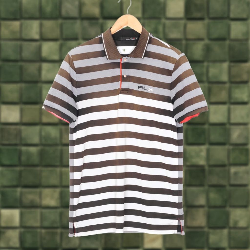 RLX Ralph Lauren RLX Ralph Lauren Polo Shirt Men Short Sleeve Striped MV Multicoloured Regular XS? M? (Size M) Size US M / EU 48-50 / 2 - 1 Thumbnail