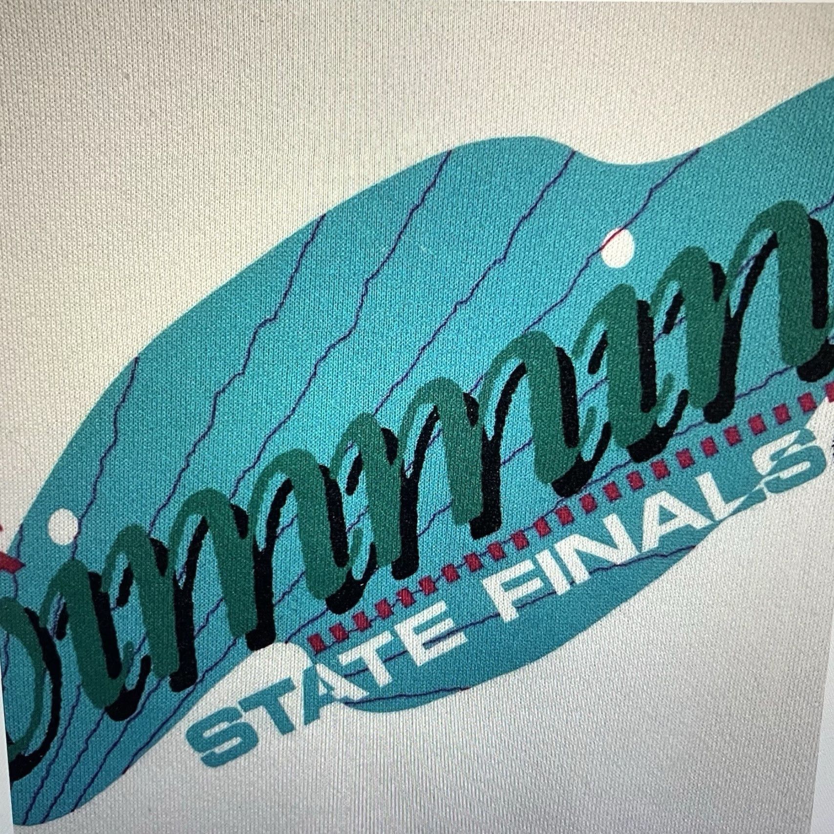 Hanes VINTAGE 90s IHSAA Swimming State Finals Crewneck Sweatshirt Mens XL White Hanes Logo Graphic Print Retro Sports Size US XL / EU 56 / 4 - 5 Thumbnail