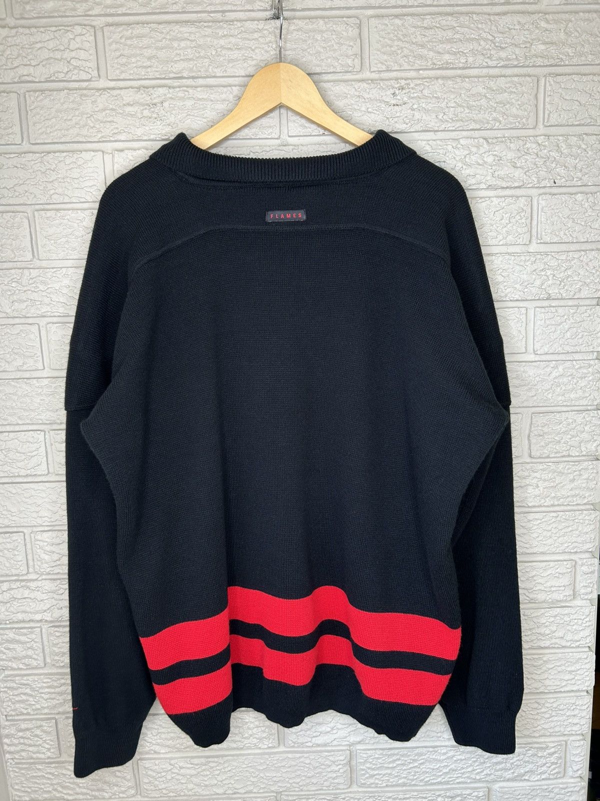 Nike Vintage Nike Calgary Flames Knit Sweater Jersey Size US XXL / EU 58 / 5 - 8 Thumbnail