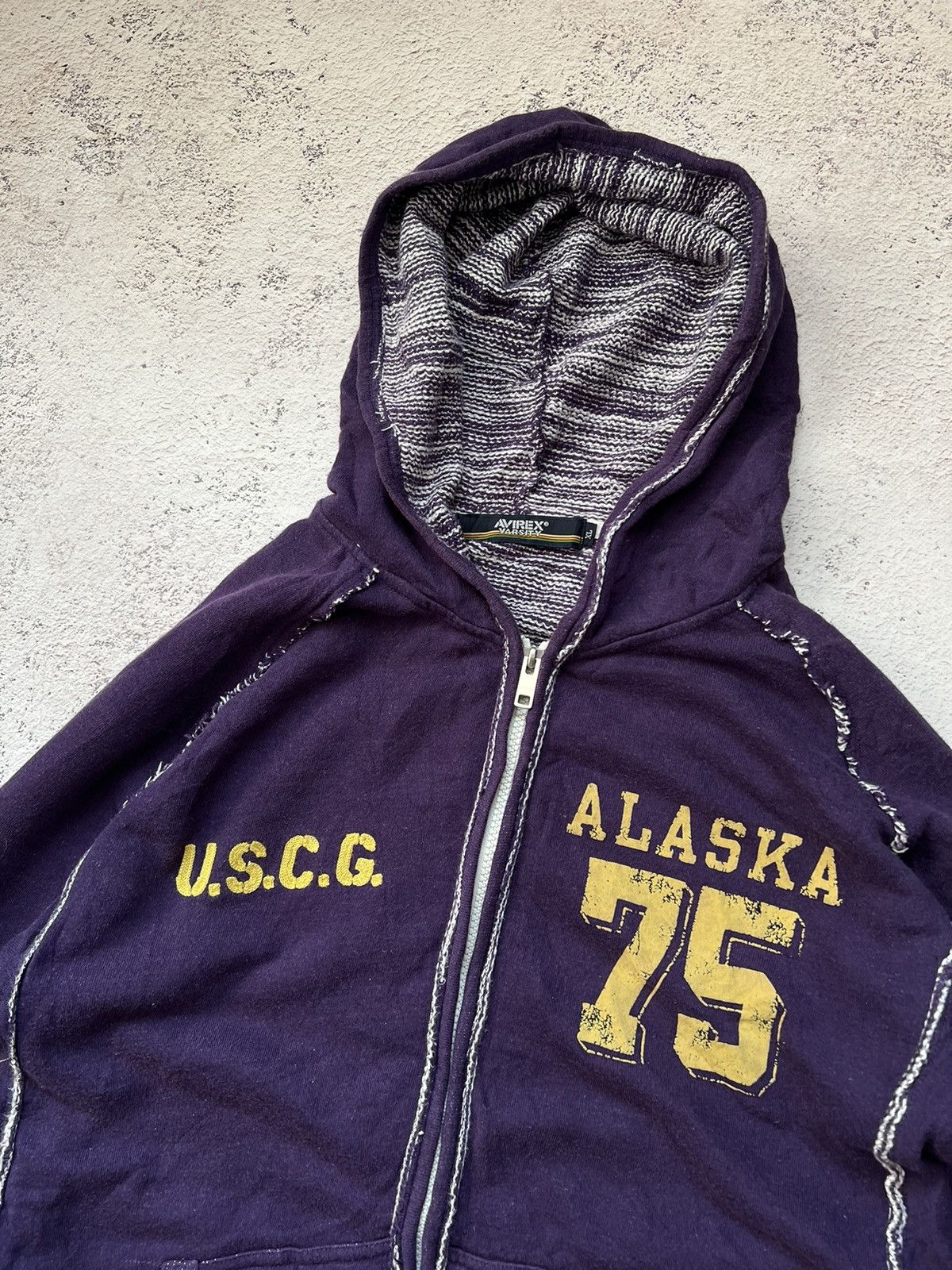 Avirex × Vintage Avirex Vintage zip Hoodie Size US XL / EU 56 / 4 - 3 Thumbnail