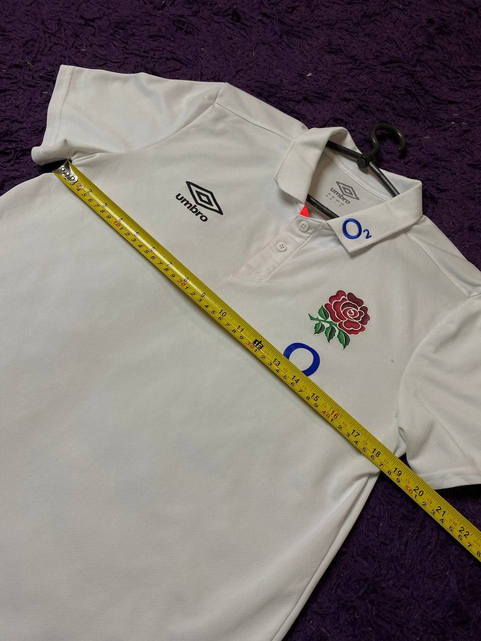 Umbro × Vintage Umbro O2 England Rugby Polo Shirt Size M Size US M / EU 48-50 / 2 - 8 Thumbnail