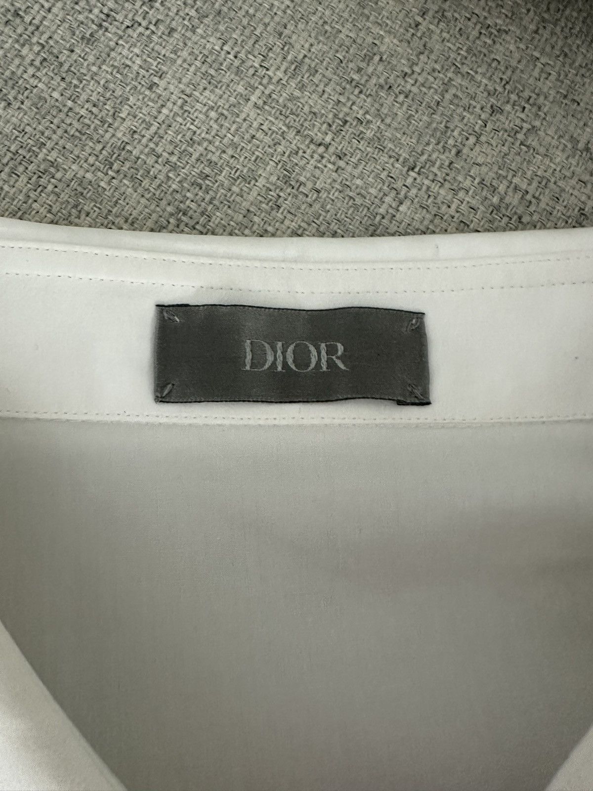 Dior Dior White Button Up Heart Metallic Embroidered Poplin Shirt Size US L / EU 52-54 / 3 - 4 Thumbnail