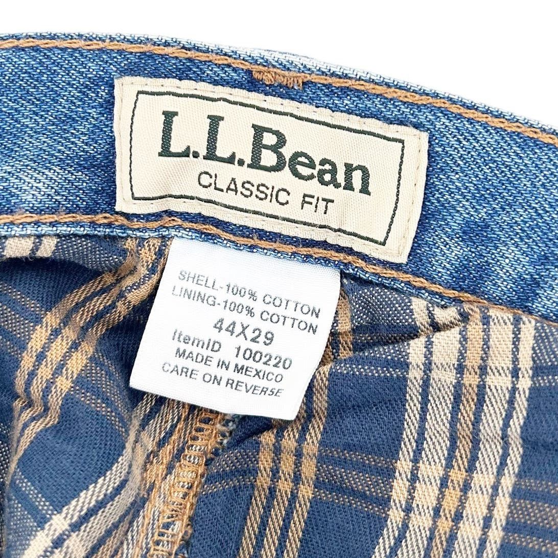 L.L. Bean LL Bean Flannel Lined Jeans Sz 44x29 Size US 44 / EU 60 - 2 Thumbnail