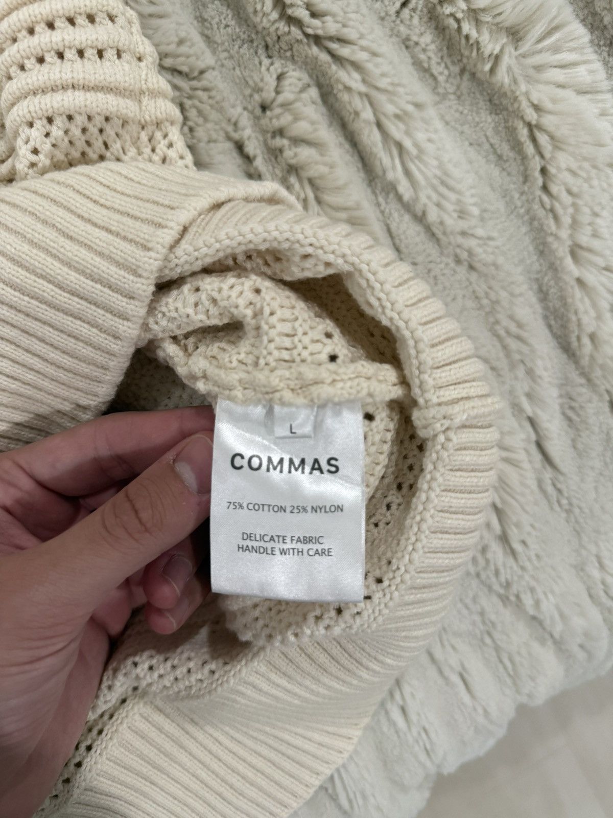 Other Commas Men Crochet Knitted Shirt Size US L / EU 52-54 / 3 - 4 Thumbnail