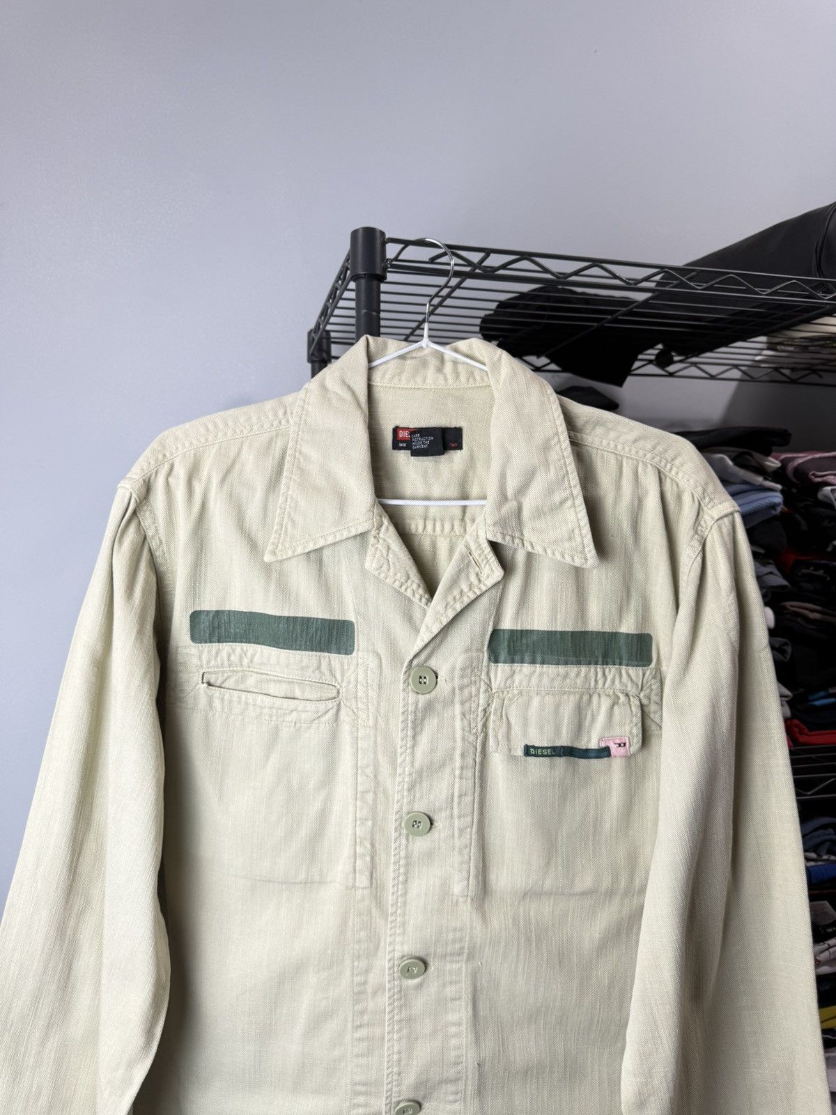 Diesel Rare Vintage Diesel Overshot Shirt Jacket Archive Black Gold Size US L / EU 52-54 / 3 - 3 Thumbnail
