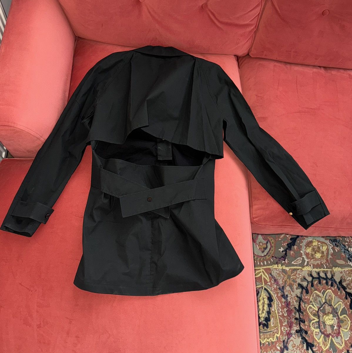 Bottega Veneta Bottega Veneta black poplin shirt-dress, size 42 It Size M / US 6-8 / IT 42-44 - 17 Thumbnail