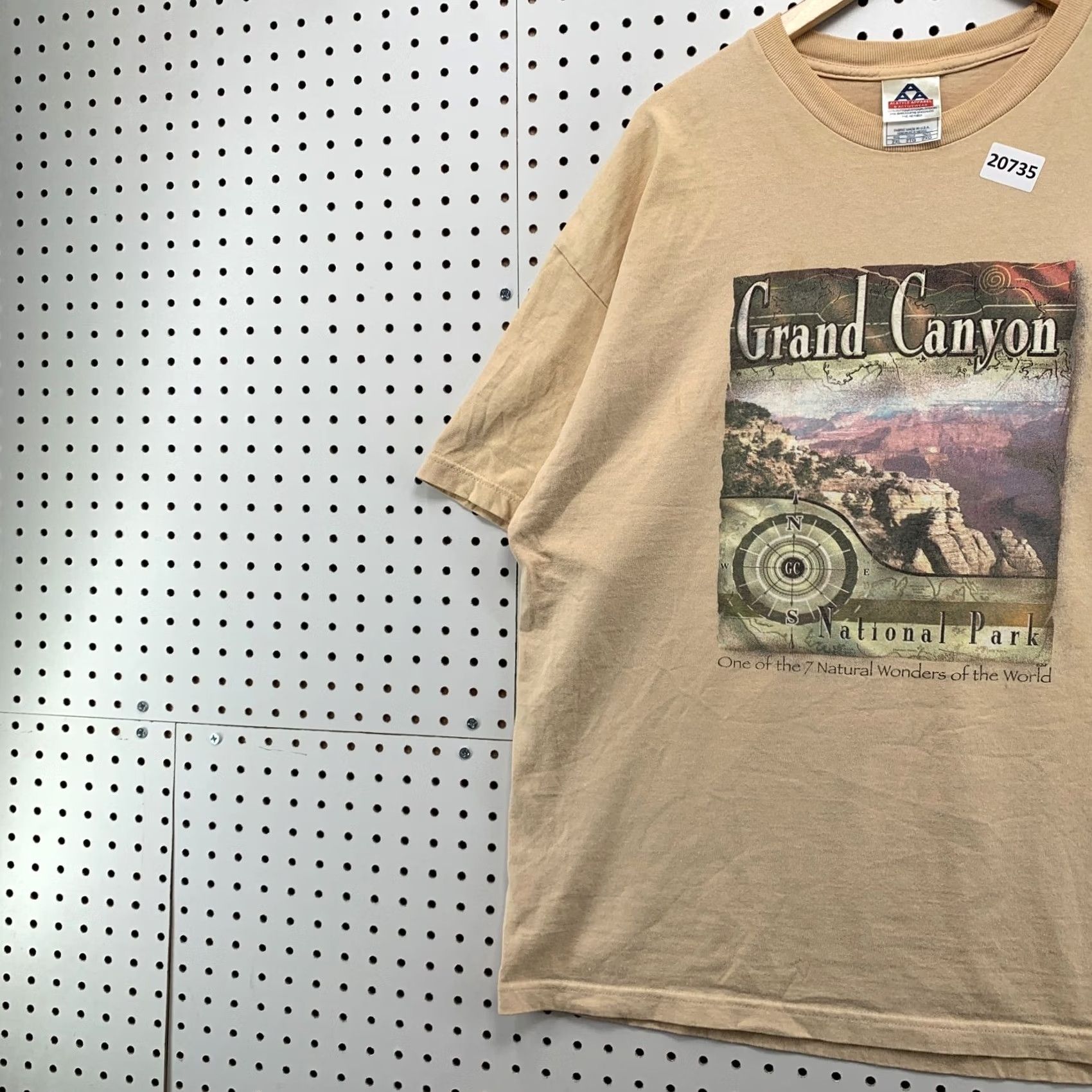 Vintage VINTAGE Grand Canyon Compass Shirt Brown Short Sleeve 2XL Men 25x30.5 90s Nature Cotton Blend Alstyle Shirt Mens Size US XXL / EU 58 / 5 - 3 Thumbnail