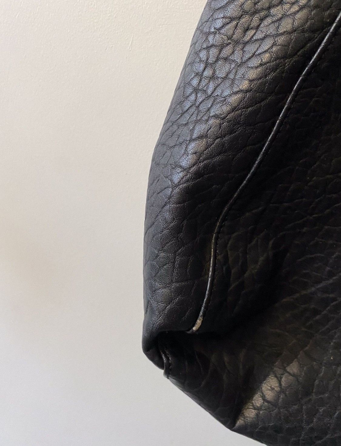 Versace × Vintage Vintage Versace Black Leather Shoulder Bag Size ONE SIZE - 4 Thumbnail