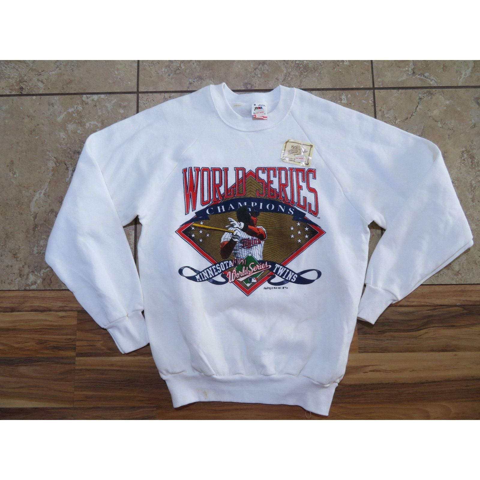 Fruit Of The Loom Minnesota Twins World Series 1991 Sweatshirt, MLB, Sz M Size US M / EU 48-50 / 2 - 1 Thumbnail