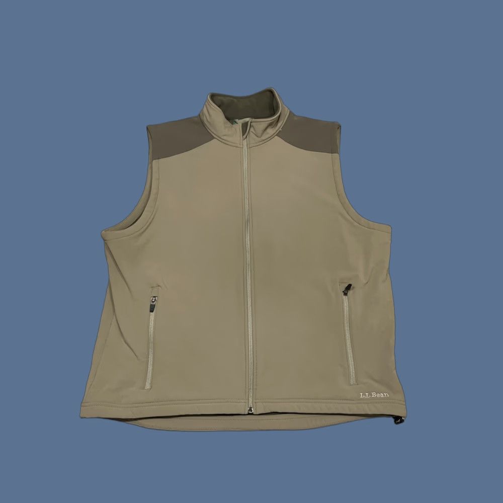 Vintage LL Bean Vest Mens XL Brown Soft Shell Zip Pockets Outdoors Hiking Size US XL / EU 56 / 4 - 1 Thumbnail