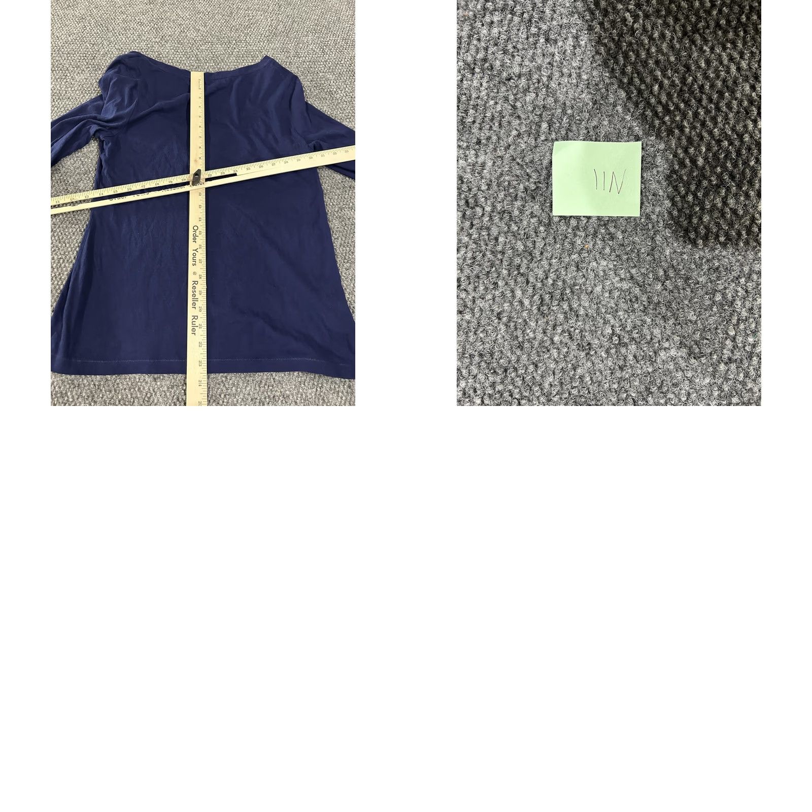 Loft Loft Ann Taylor Shirt Womens L Blue Long Sleeve Ruffle Shoulder Top Size L / US 10 / IT 46 - 8 Thumbnail