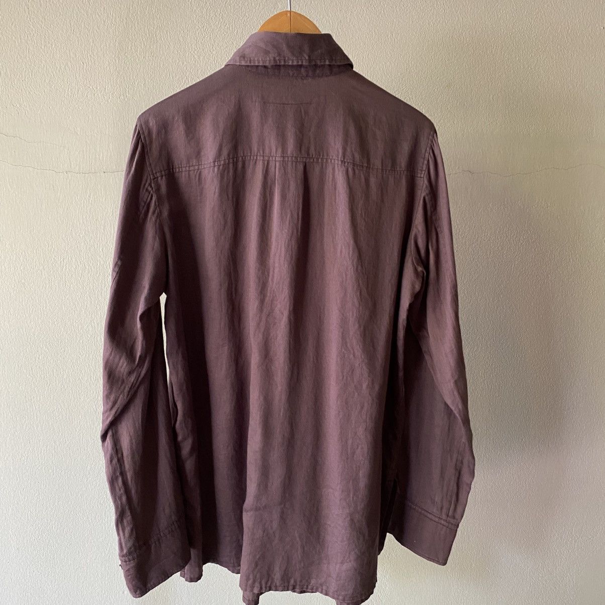 Burberry BURBERRY Purple Pintuck Button-Up Shirt Size XS / US 0-2 / IT 36-38 - 19 Thumbnail