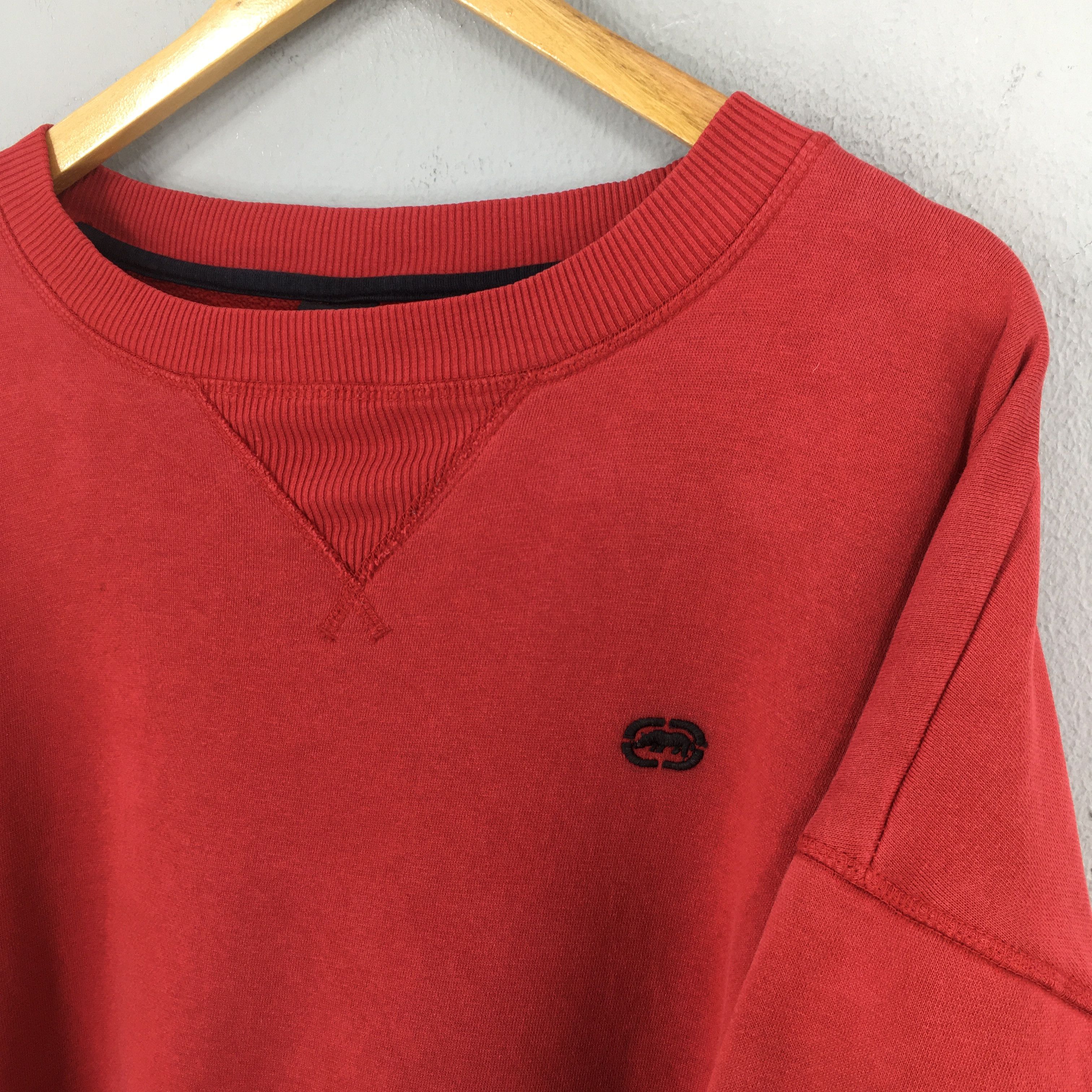 Ecko Unltd. Vintage 90s Ecko Function Red Sweatshirt 2XLarge Size US XXL / EU 58 / 5 - 3 Thumbnail