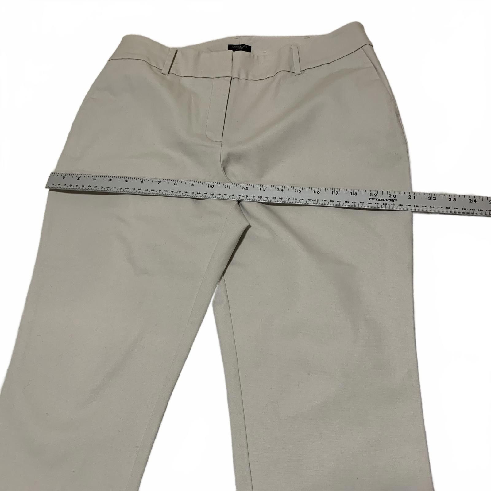 Other Ann Taylor Factory Petite Women's Trousers Size 12P Beige Size 34" / US 12 / IT 48 - 7 Thumbnail