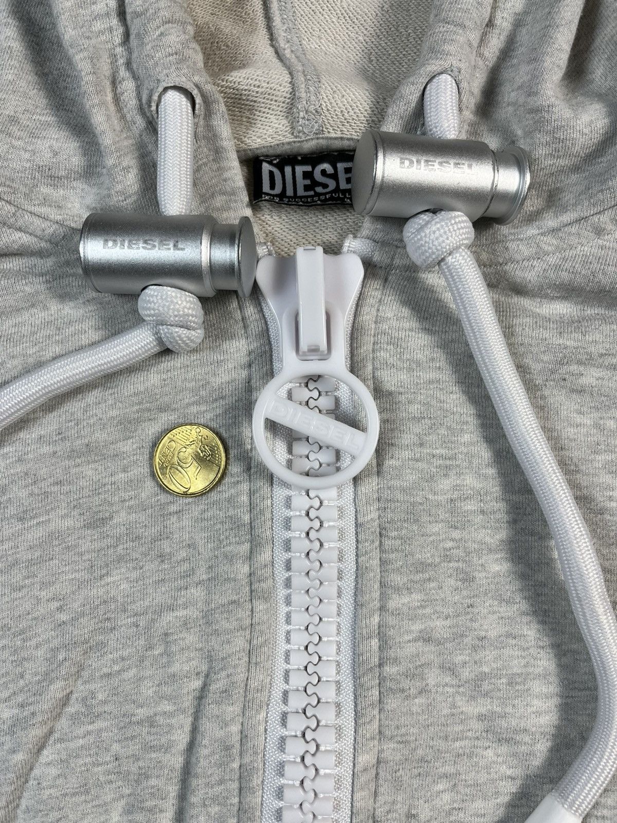Diesel Diesel Cropped Half Zip Hoodie Big Hardware Size S / US 4 / IT 40 - 10 Thumbnail