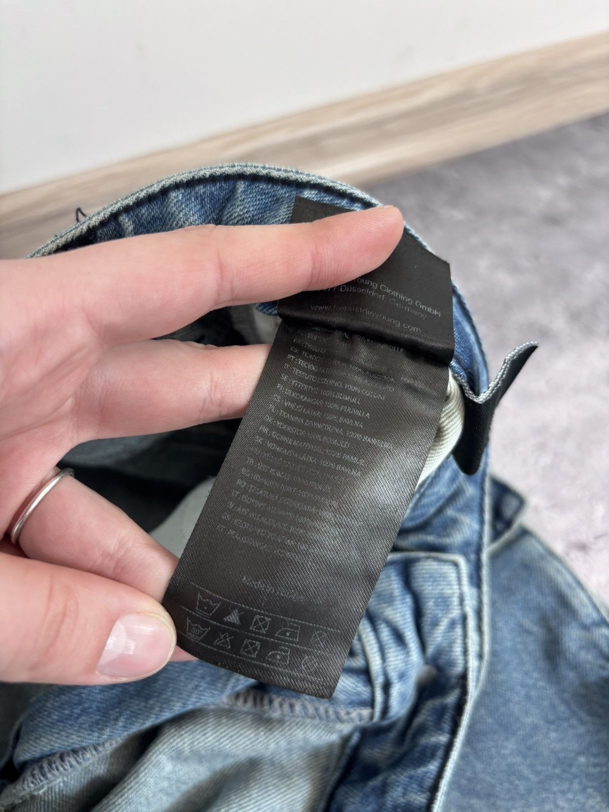 LFDY LFDY Live Fast Die Young Blue Multipocket Baggy Cargo Jeans Size US 34 / EU 50 - 12 Thumbnail