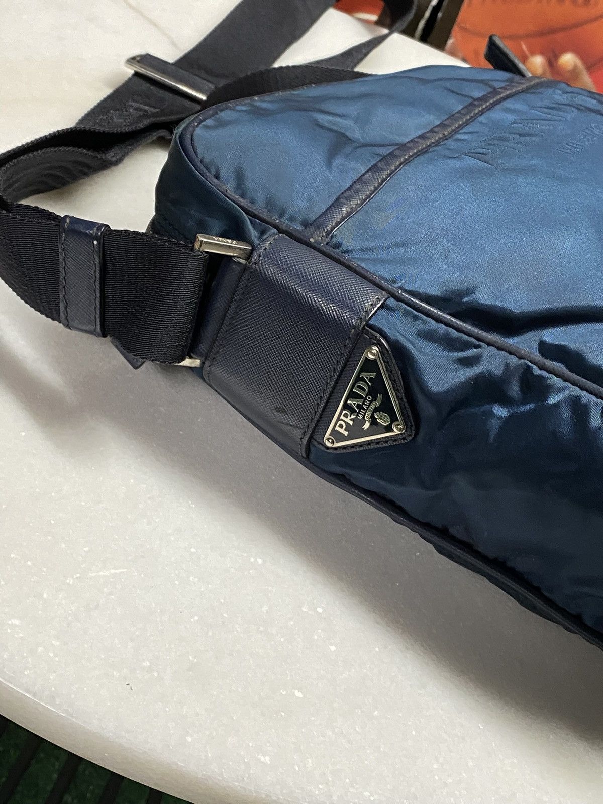 Prada Prada Nylon Navy Messenger Crossbody Bag Size ONE SIZE - 10 Thumbnail