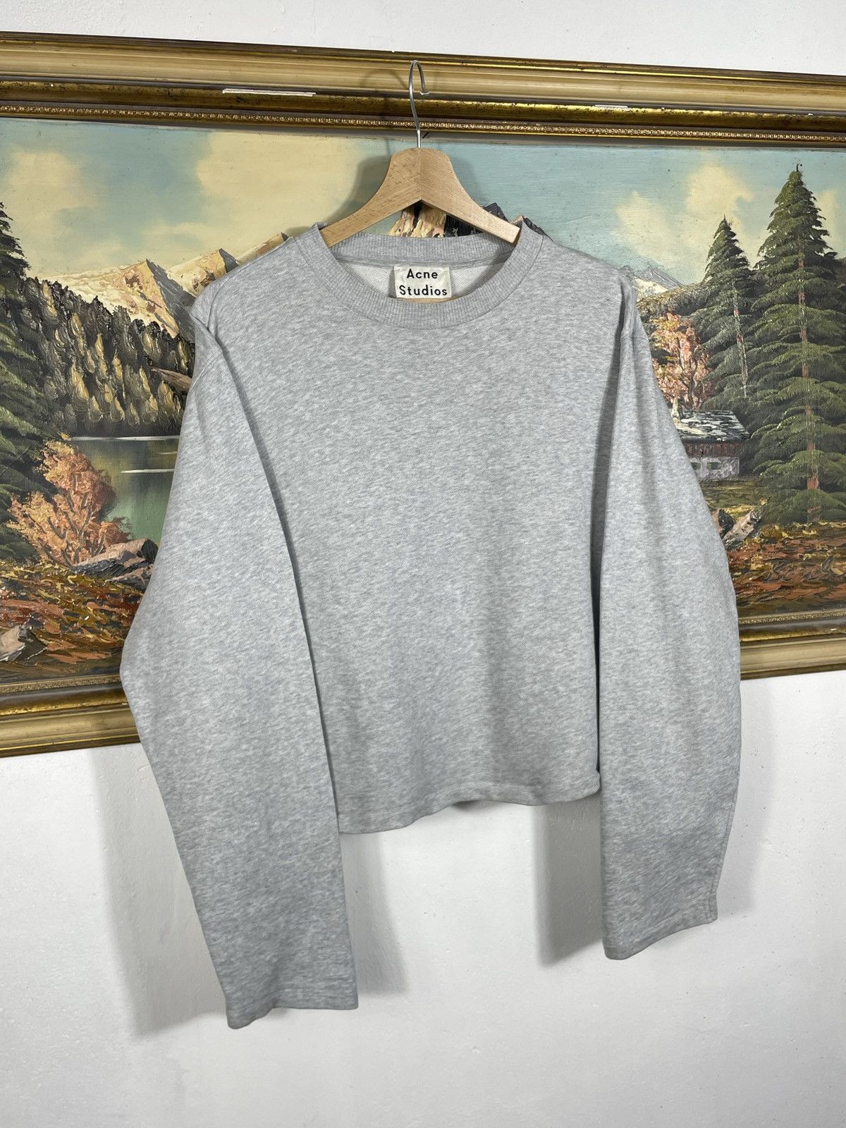 Acne Studios Acne Studios Boxy Oversize Crewneck Jumper Sweater Luxury Size S / US 4 / IT 40 - 3 Thumbnail