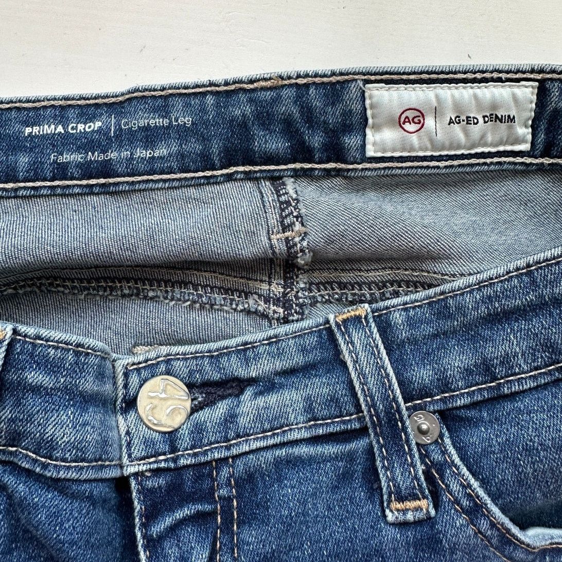 AG Adriano Goldschmied AG-ED Adriano Light Wash Prima Crop Cigarette Leg Jean 30 Size 30" / US 8 / IT 44 - 10 Thumbnail