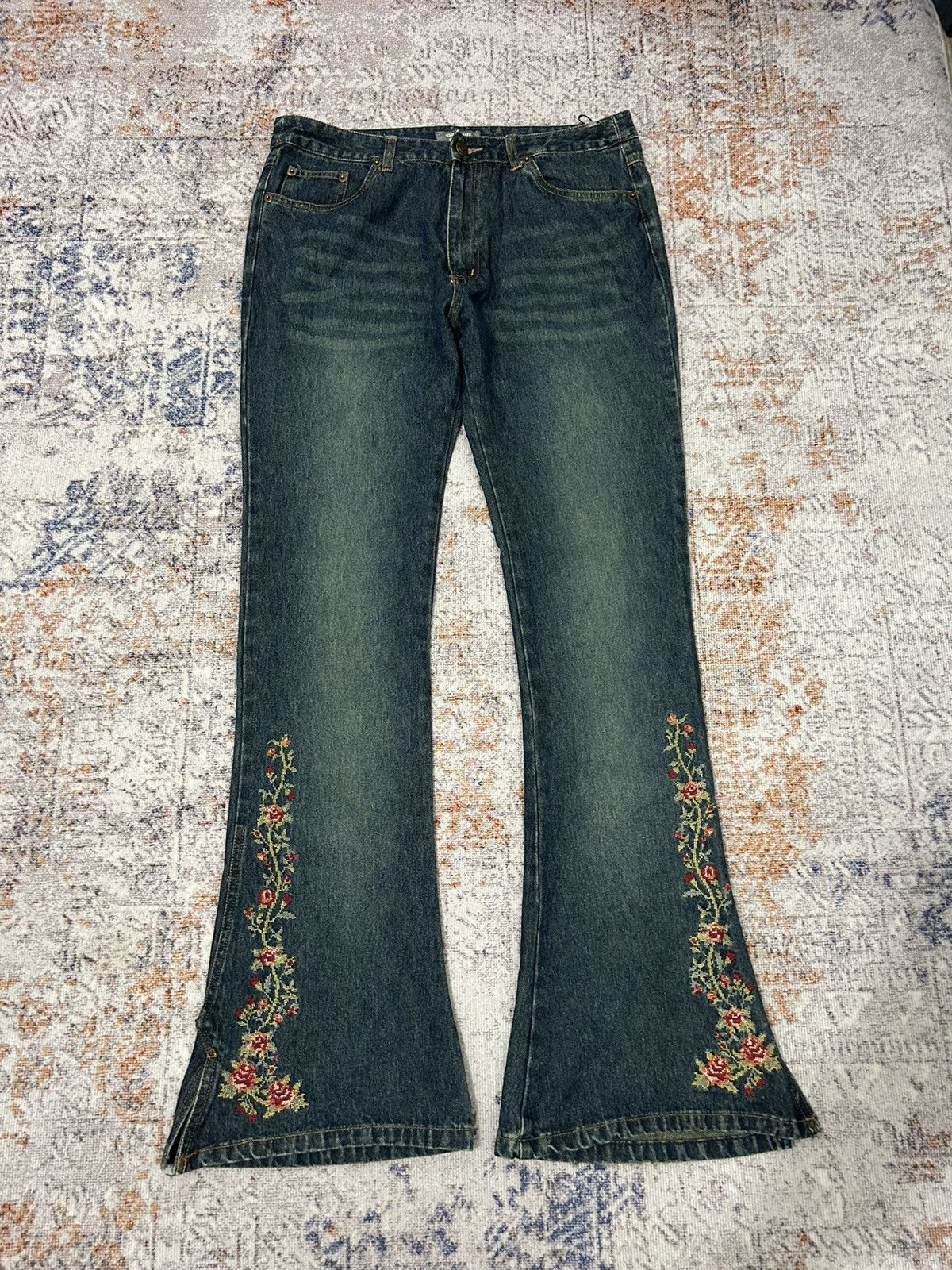 If Six Was Nine Jouer Aux Echecs Flared Bell Buttom Jeans Size US 32 / EU 48 - 1 Thumbnail