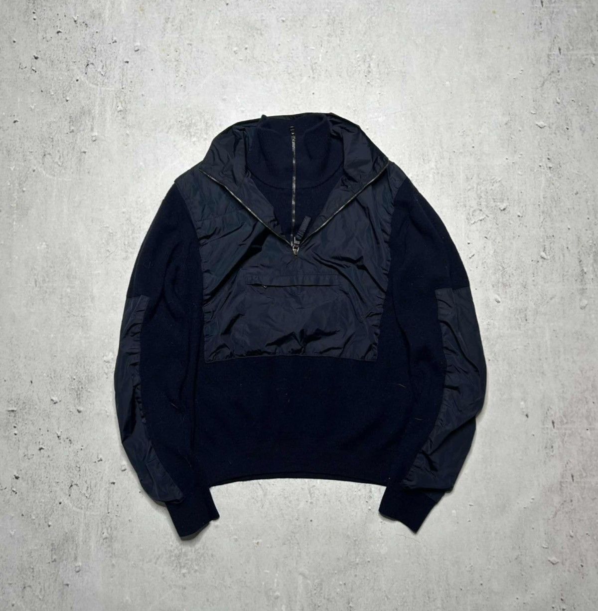 Prada Vintage 2000s Prada sweater nylon quater zip Size XL / US 12-14 / IT 48-50 - 1 Thumbnail