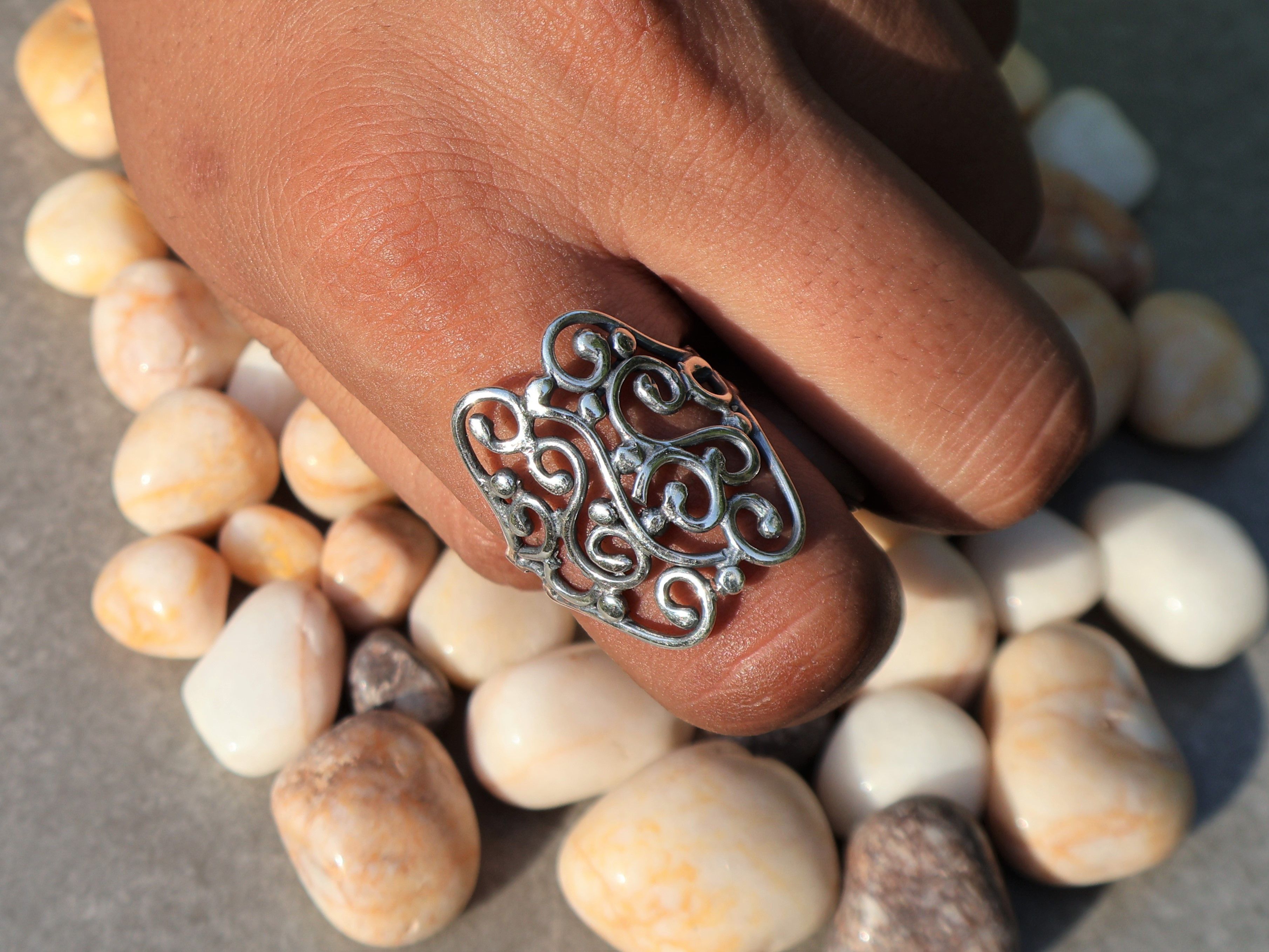 Handmade Spiral Band Ring, 925 Sterling Silver Ring, Handmade Jewelry Size ONE SIZE - 6 Thumbnail