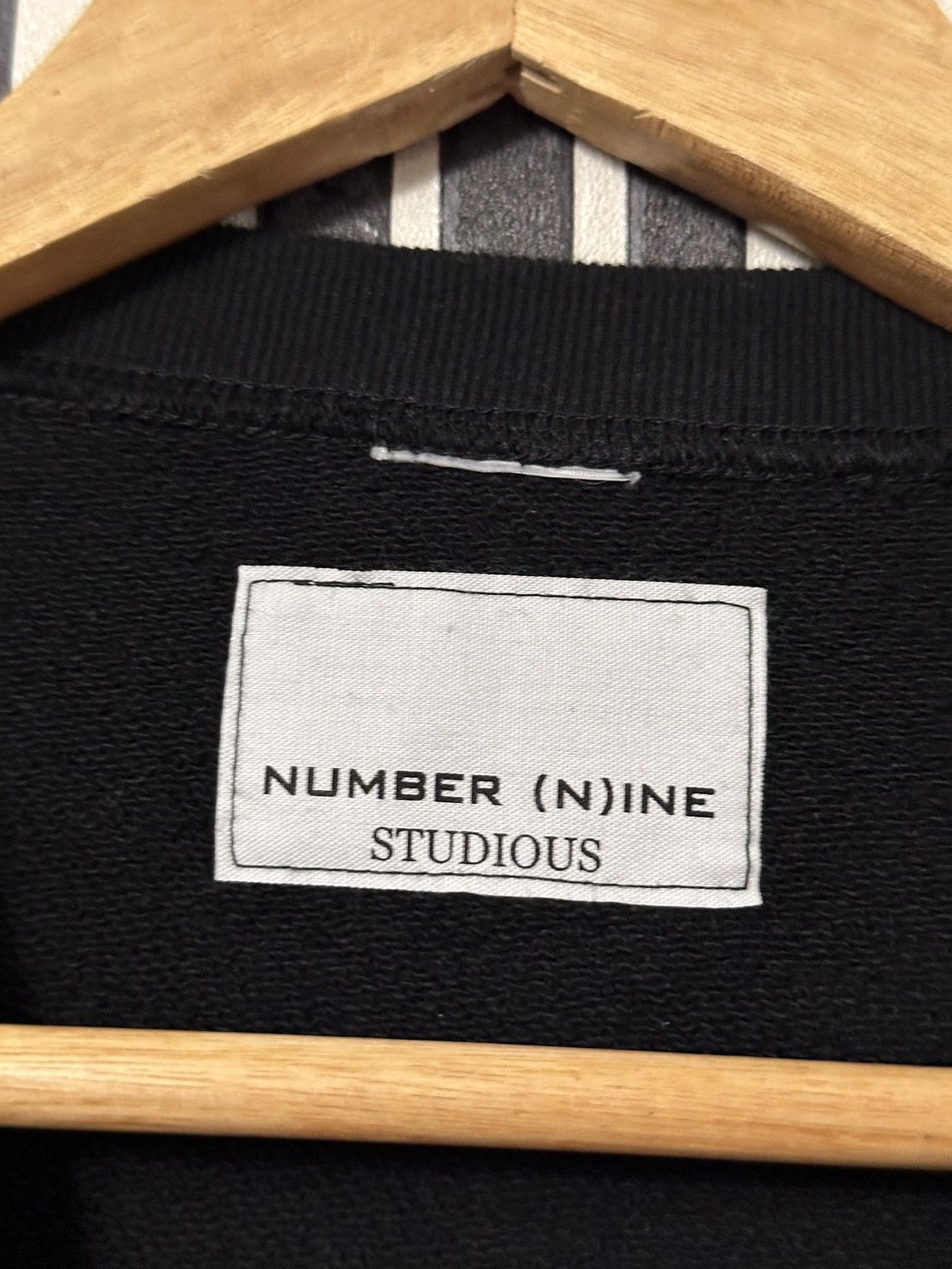 Number (N)ine Number Nine Studious Opening Flag Black Contrast Sweatshirt Size US S / EU 44-46 / 1 - 7 Thumbnail