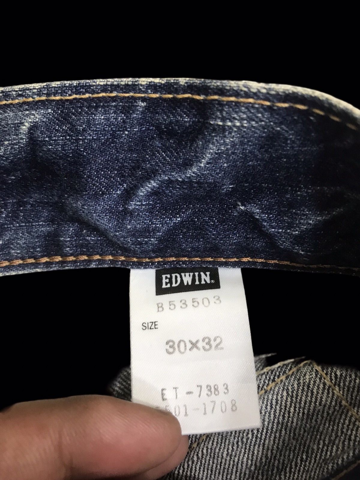Edwin 💥ARCHIVAL💥EDWIN 503 ARTISANAL FADES REGULAR DENIM F320 Size US 33 - 17 Thumbnail