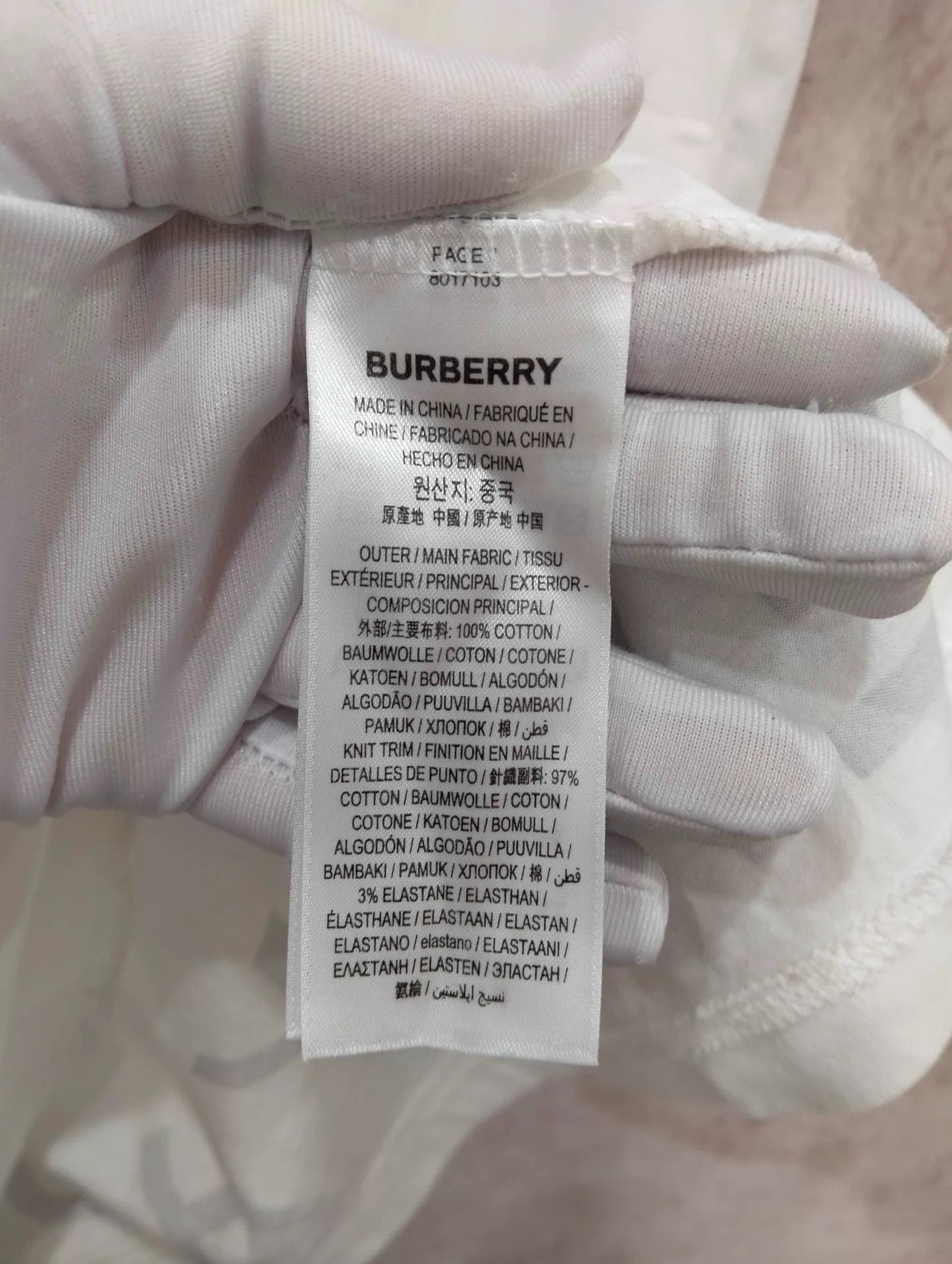 Burberry Burberry Logo Print Crewneck T-shirt S Size US S / EU 44-46 / 1 - 6 Thumbnail