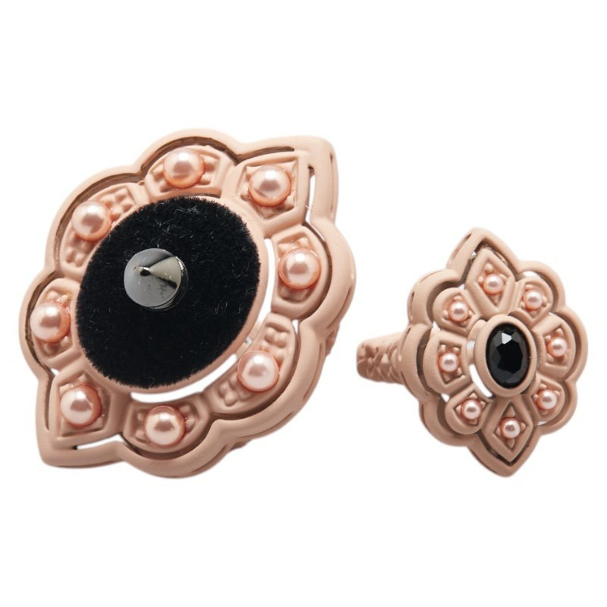 Gucci Gucci Stud Ring 2-piece set Pink Plastic Faux Pearl Velvet Women's GUCCI Size ONE SIZE - 1 Thumbnail
