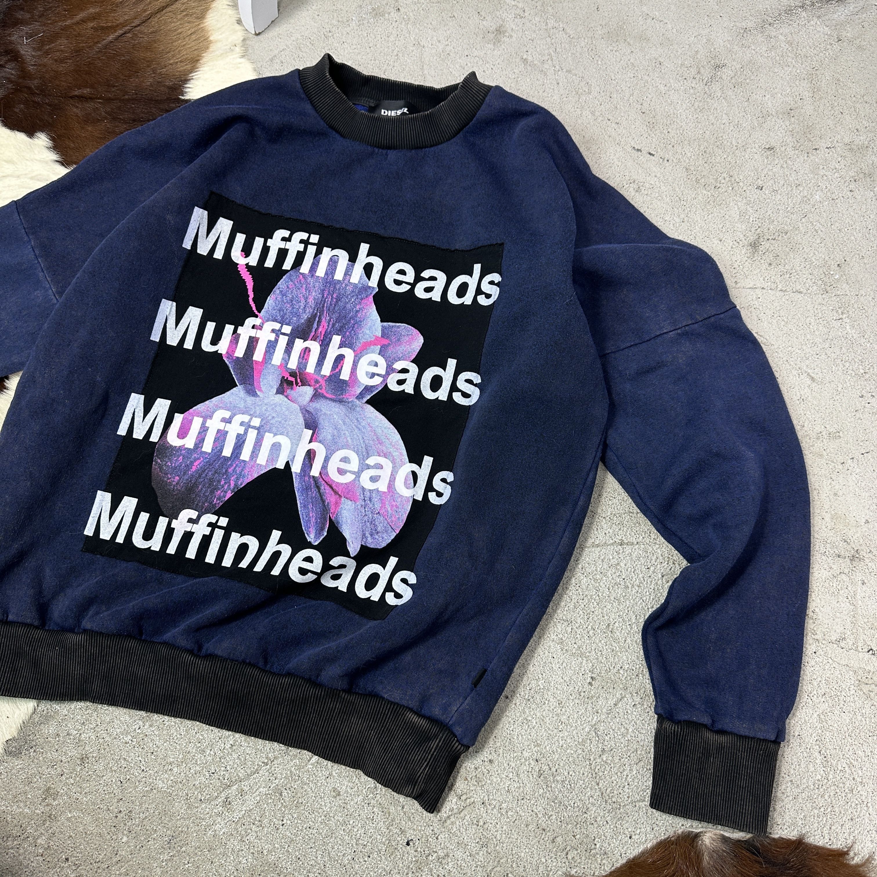 Diesel Vintage Streetwear Printed Diesel Muffinheads Sweatshirt Y2K Size M / US 6-8 / IT 42-44 - 3 Thumbnail