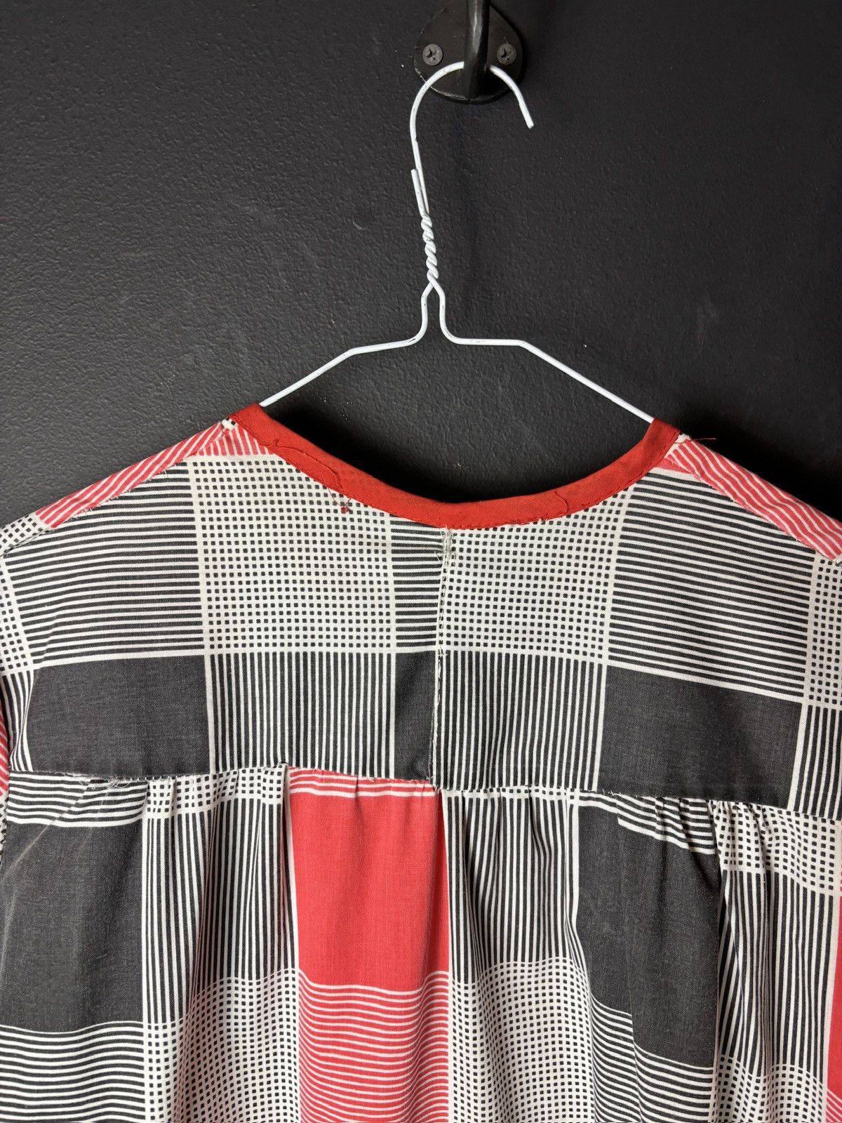 Vintage 1970s Plaid Dress Vintage Summer Gown YSL 60s MCM 80s Beach Size M / US 6-8 / IT 42-44 - 9 Thumbnail