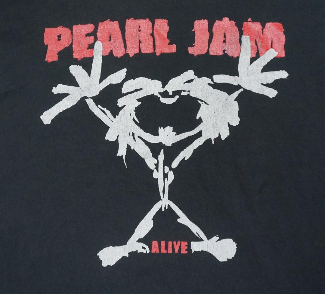 Vintage 90's USA製 Pearl Jam Alive Tシャツ ビンテージ Size US L / EU 52-54 / 3 - 2 Thumbnail