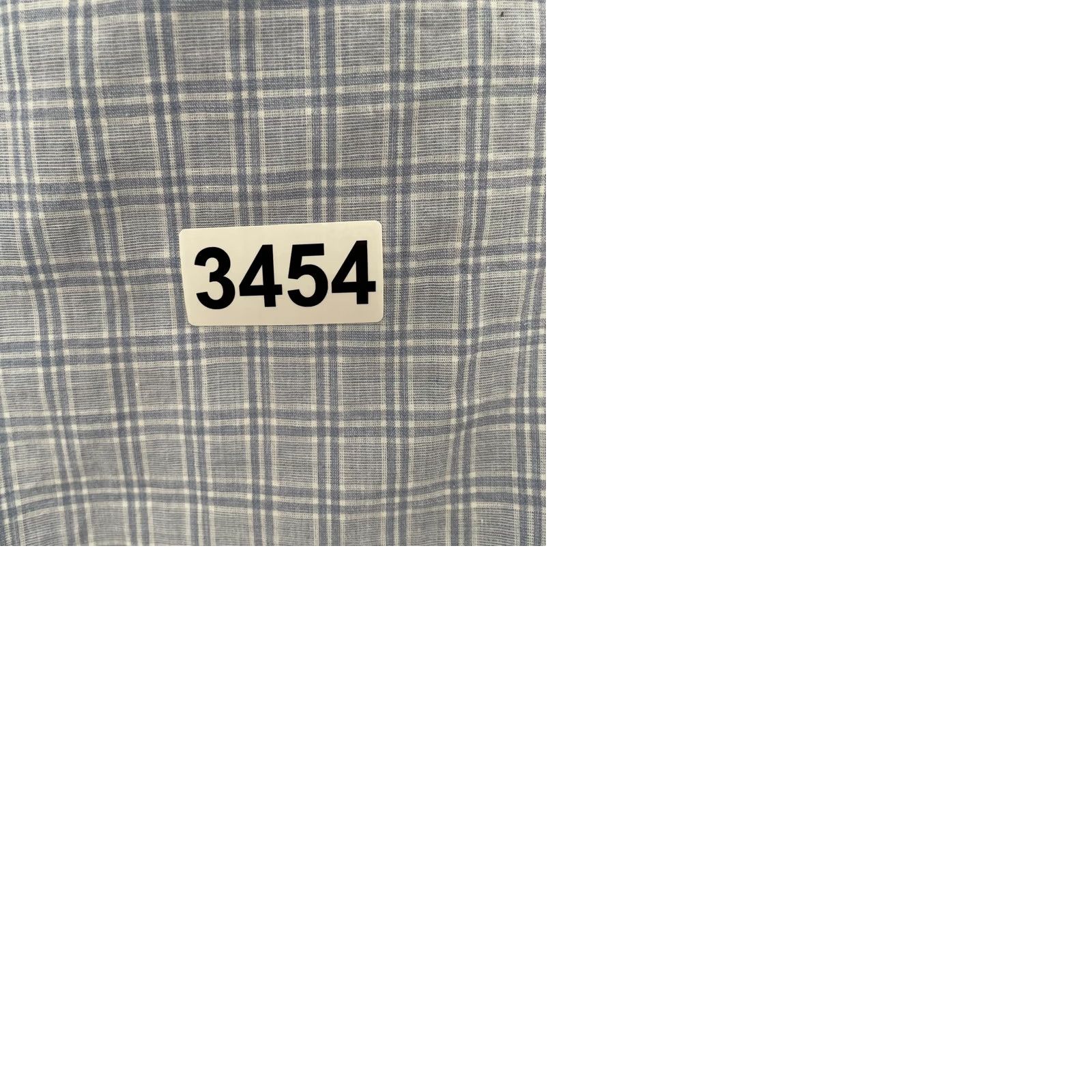 Vintage Teddy Stratford Shirt Adult 2XL Light Blue Check Button Up Zip Linen Mens 6 Size US XXL / EU 58 / 5 - 9 Thumbnail