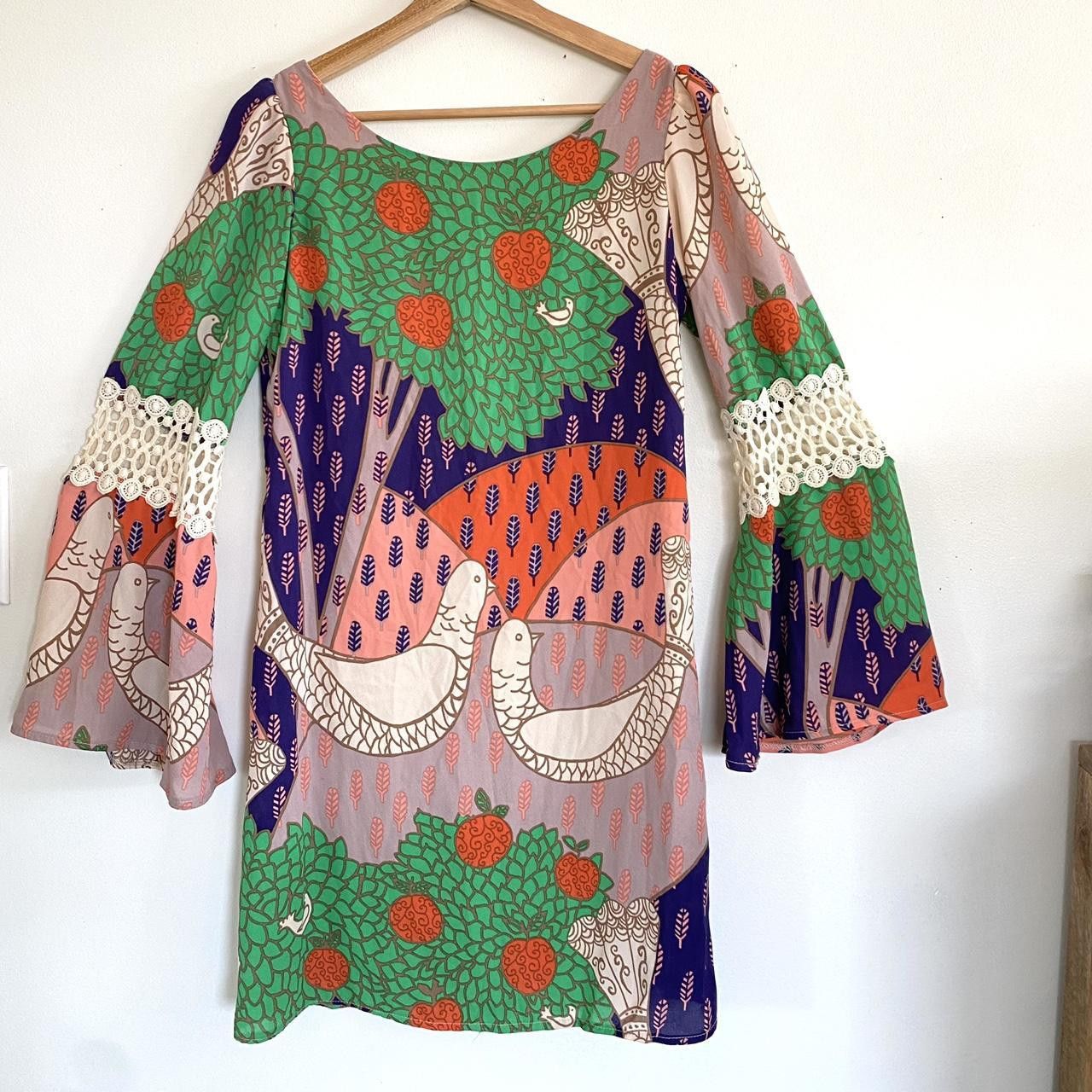 Designer JUDITH MARCH VINTAGE BOHO DRESS LONG SLEEVE SMALL BOHO Size S / US 4 / IT 40 - 3 Thumbnail