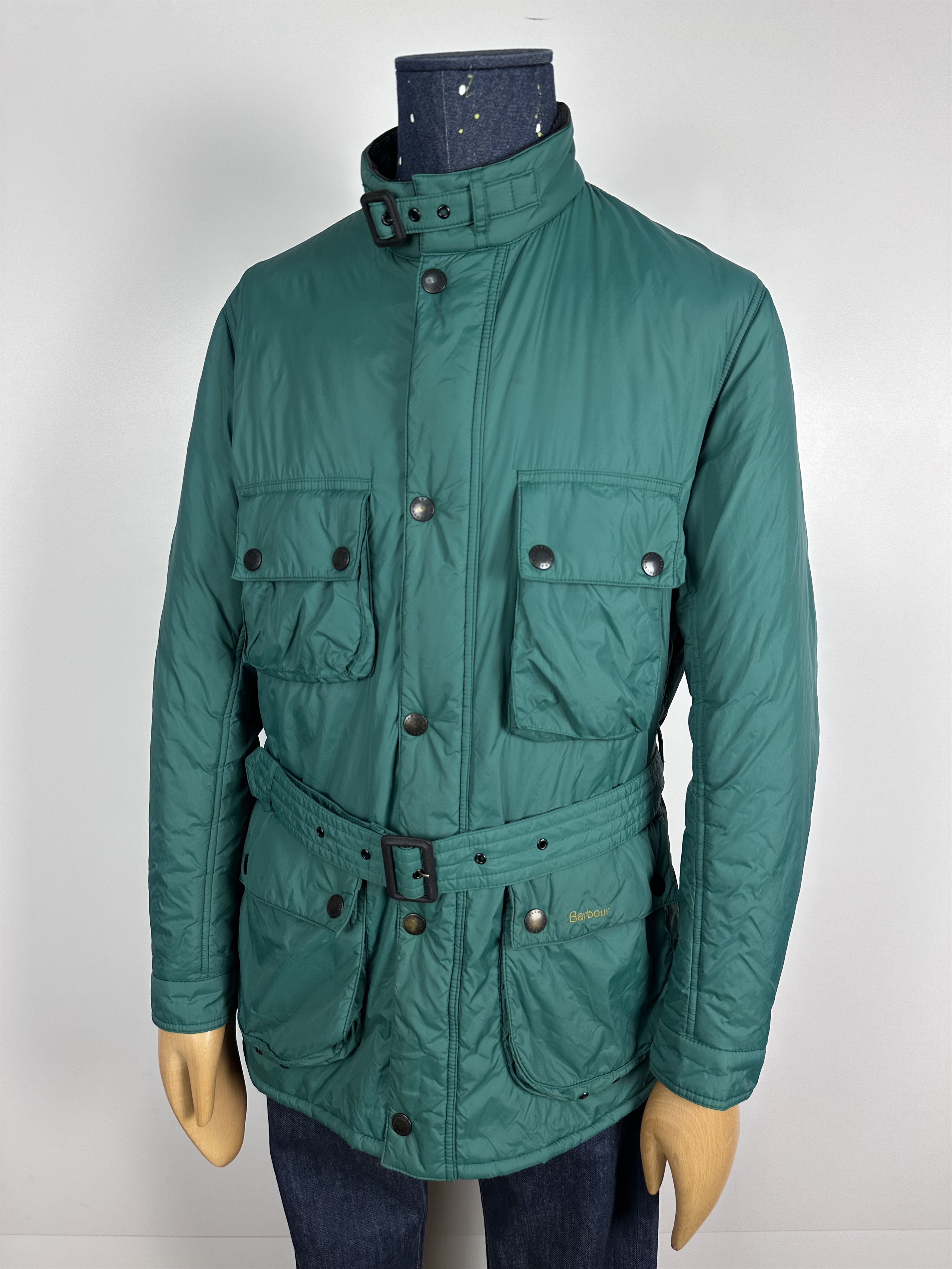 Barbour Retail International Padded Jacket Green Mens Size L
